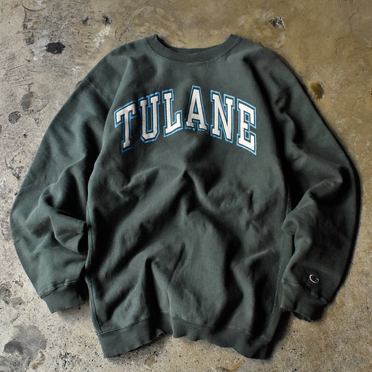 90’s Champion “TULANE” リバースウィーブ スウェット USA製 231203H