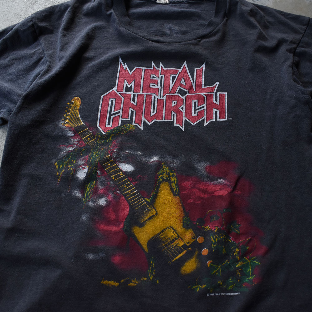 80’s Metal Church “THE BLESSING TOUR 1989” ロック Tシャツ 250923H