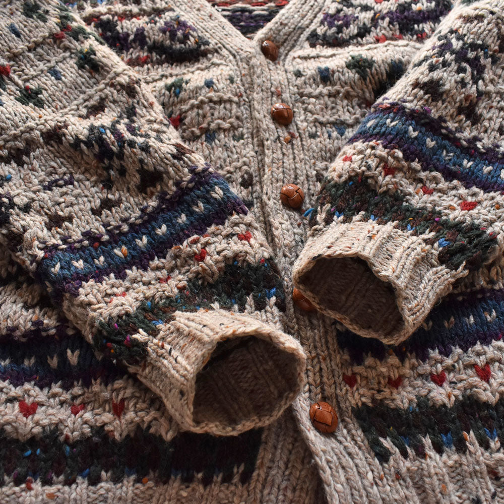 80’s Woolrich 総柄ニット カーディガン 231222