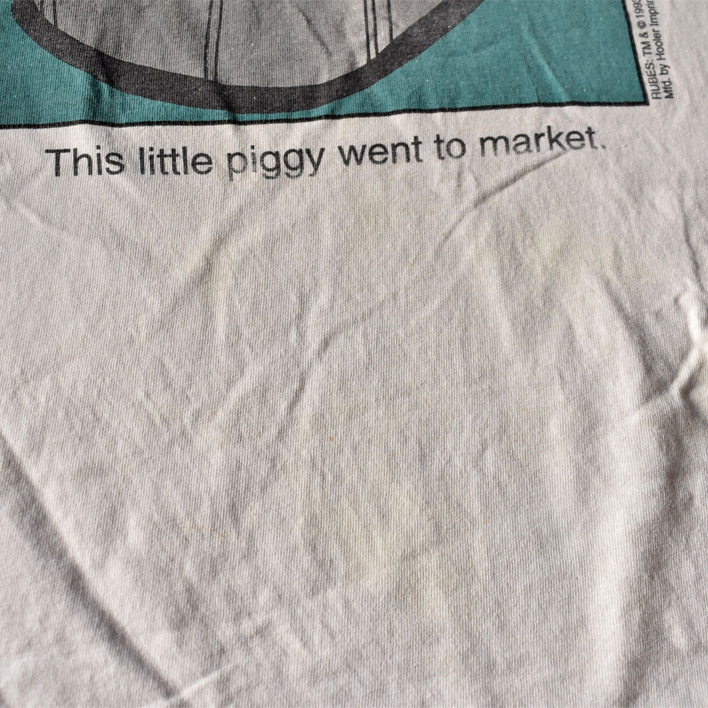 90’s RUBES “This little piggy went to market” コミック アート Tシャツ 240514