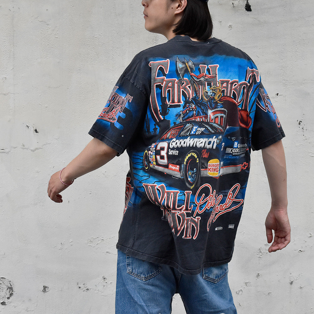 90's AOP！ CHASE authentics レーシング Tシャツ USA製 240615H