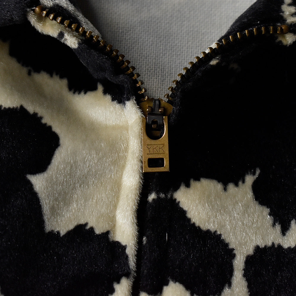 90's BUTTSTAIN！ANTI FASHION！ カスタム 牛柄×ヒョウ柄ジャケット USA製 250124HSGI