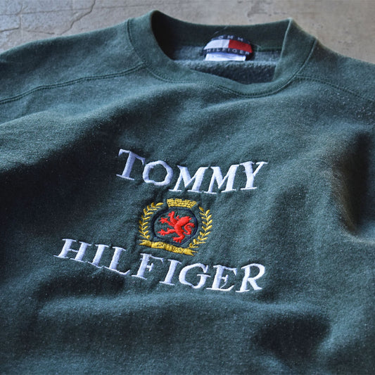 90’s ブートレグ TOMMY HILFIGER 刺繍ロゴ スウェット 231226
