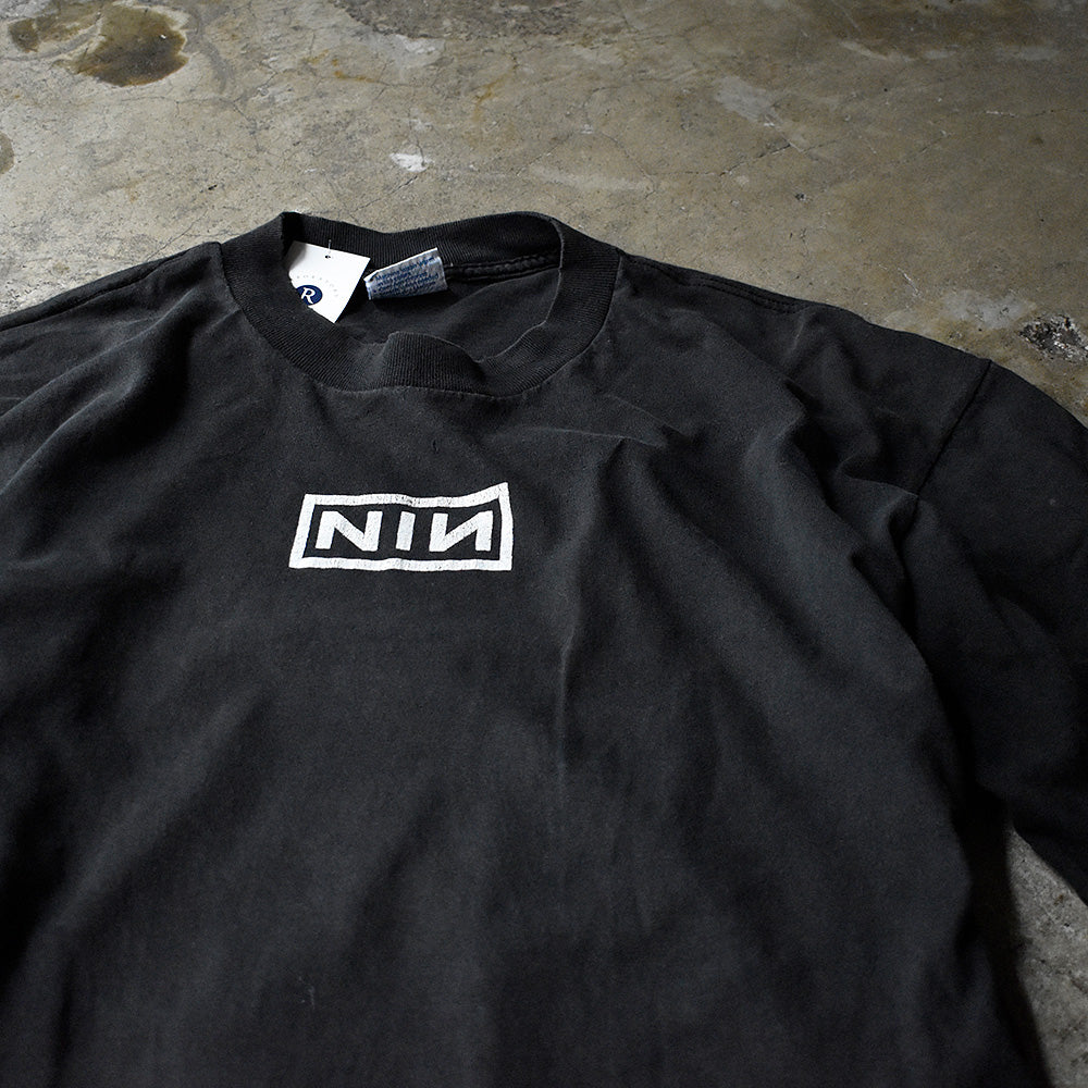ナイン・インチ・ネイルズ ボックスロゴ Tシャツ 90年代 USA製 シングルステッチ ヴィンテージ