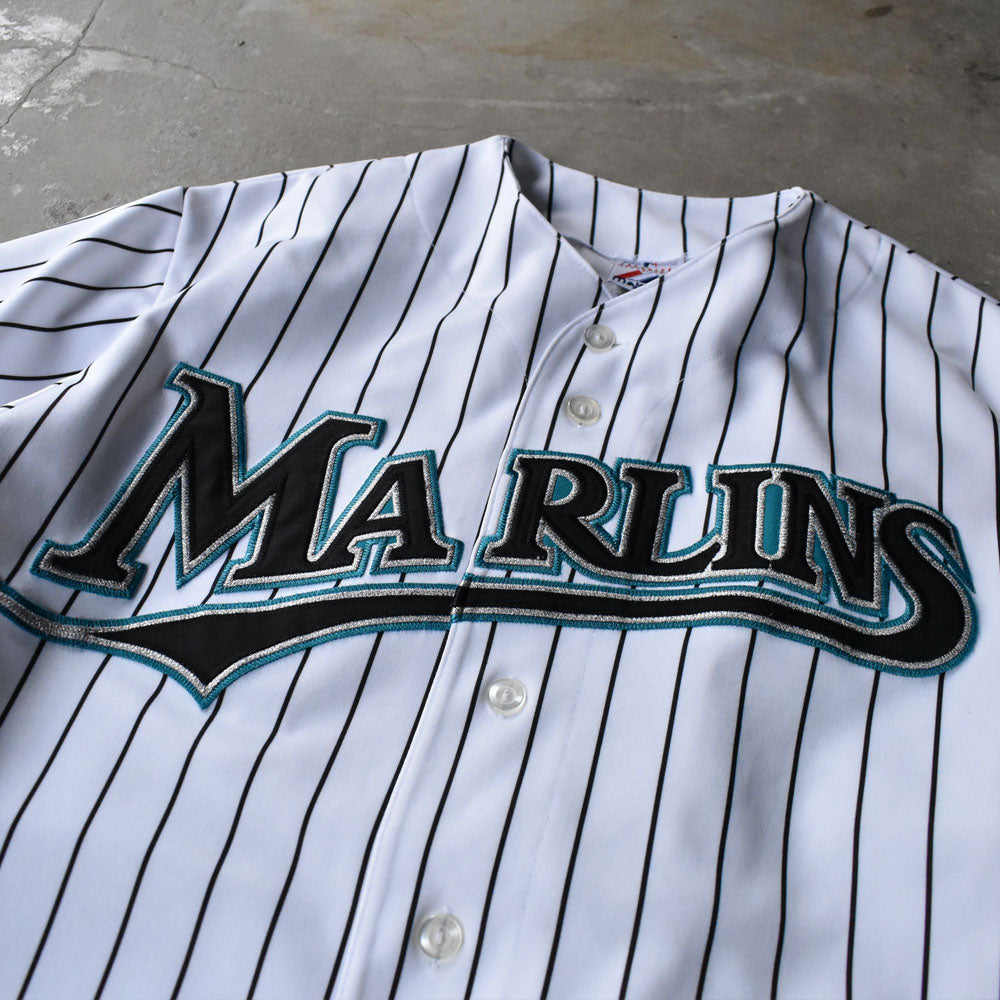 Y2K Majestic “MLB Miami Marlins / BECKETT #21” ベースボールシャツ 240630