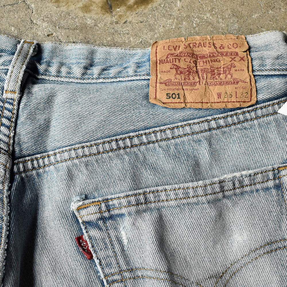 ダメージ！ Levi's 501 デニムパンツ Euro製 240108H