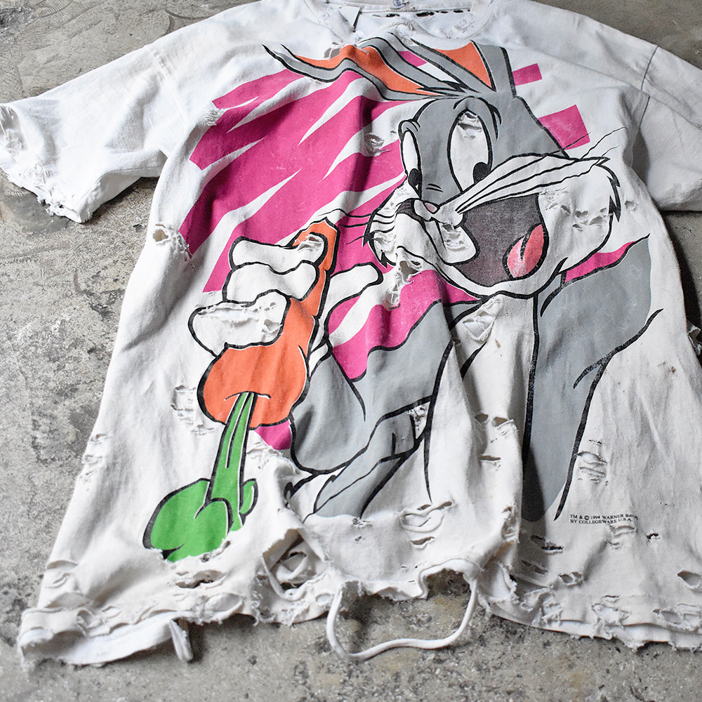 ルーニー・テューンズ バッグス・バニー オーバープリントTシャツ 1994年 USA製 ヴィンテージ