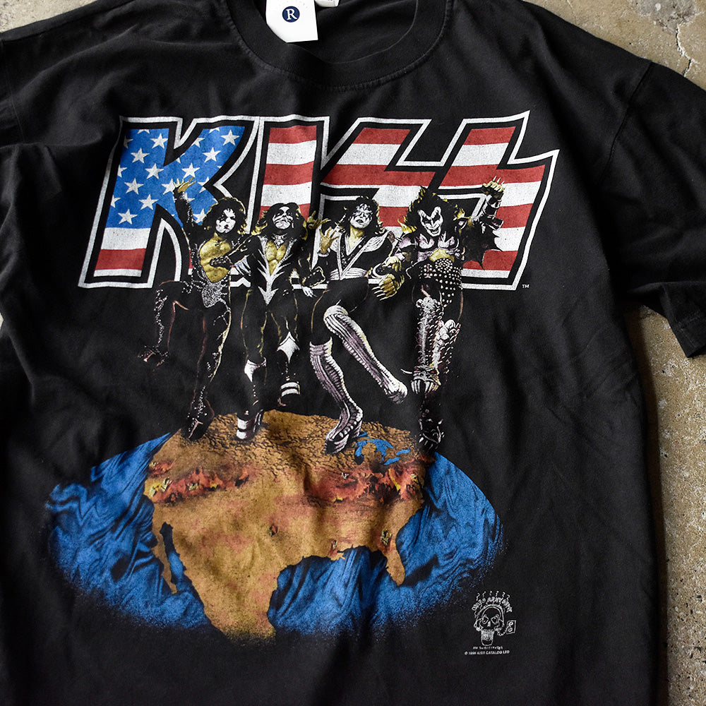 キッス Alive/Worldwide Tour 1996 星条旗柄ロゴ ツアーTシャツ 1996年 ヴィンテージ