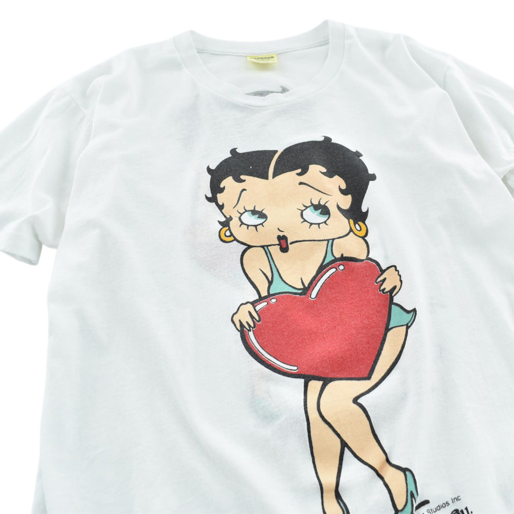 80's Betty Boop "I want to be loved by you" キャラクターTシャツ 260825H