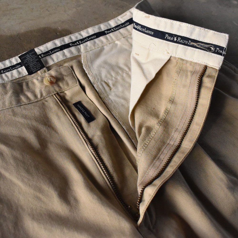 90's Polo Ralph Lauren “HAMMOND PANT” ツータック チノパン 240321 S2027