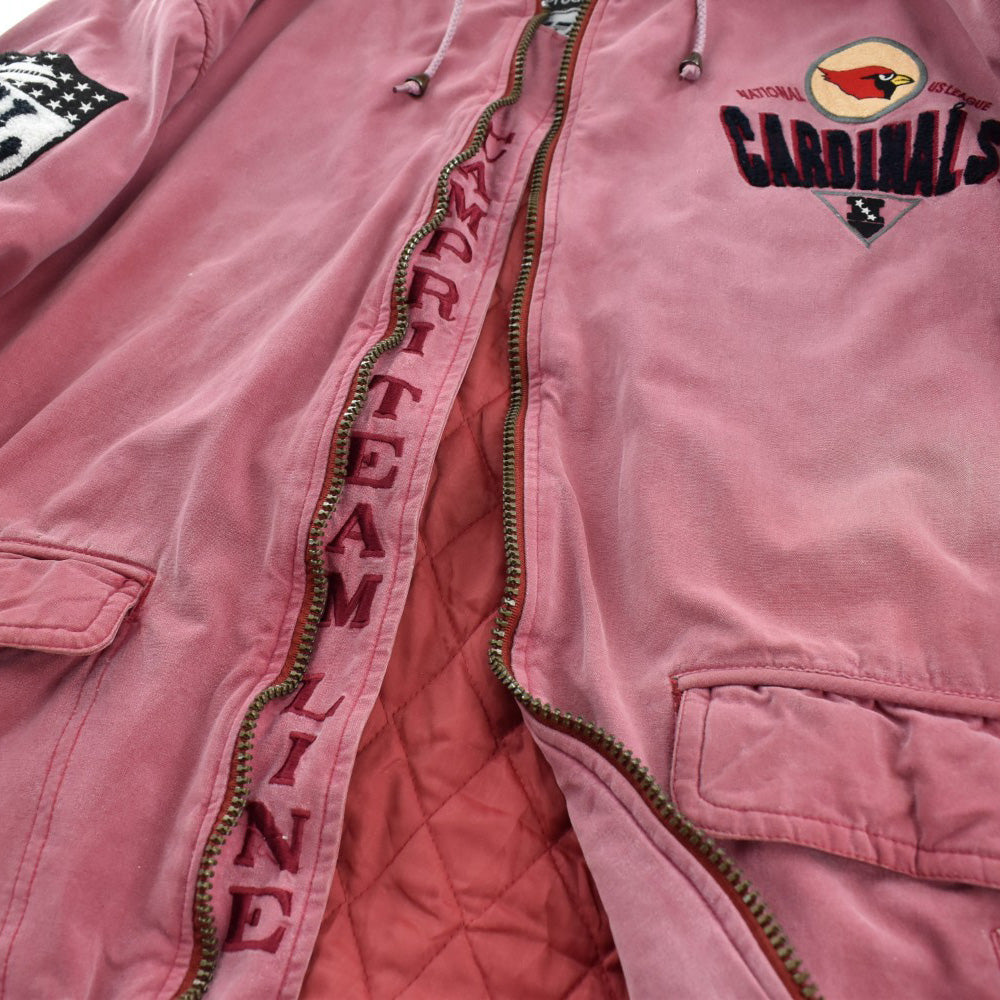 90’s Campri TEAM LINE NFL "Phoenix Cardinals" フェード フード付き ジャケット 261023H
