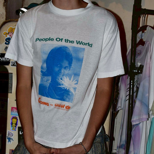 90's GOING per UNICEF “People Of the World” Tシャツ 250909H