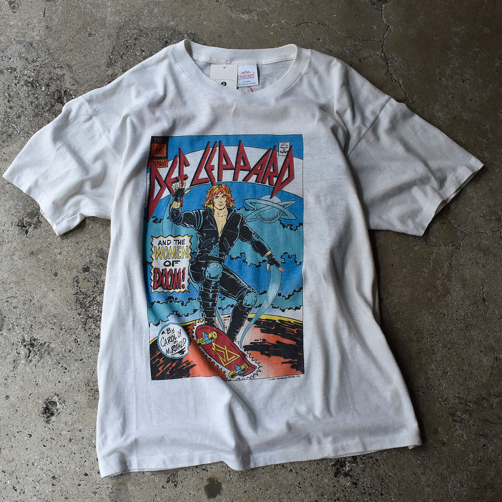 80's　Def Leppard/デフ・レパード　"Women Of Doom Hysteria"　アメコミTee　230815H
