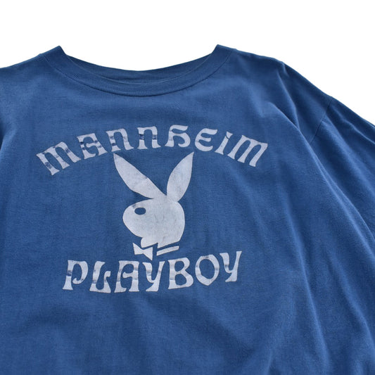 80's~ PLAYBOY "MANNHEIM" バニー ロゴTシャツ 260619H