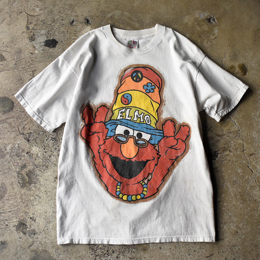 90's～ Sesame Street ヒッピーエルモ！ Tシャツ 240318H
