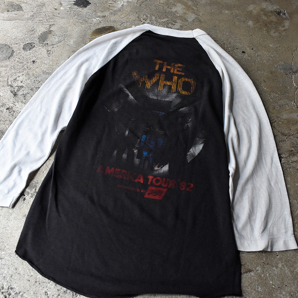 80's The Who “It's Hard” America Tour '82 ラグランスリーブT
