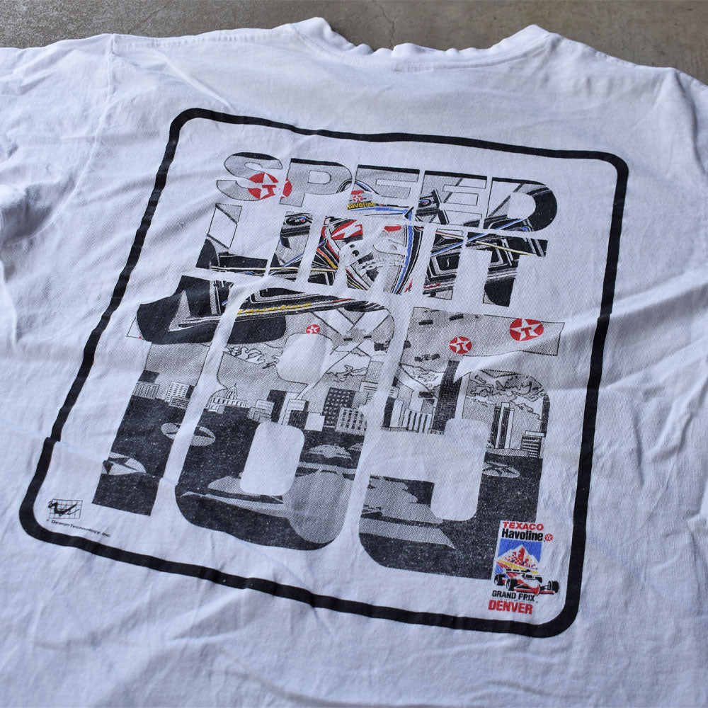 90's　 “GRAND PRIX”DENVER” 両面プリント レーシングTシャツ　USA製　230529