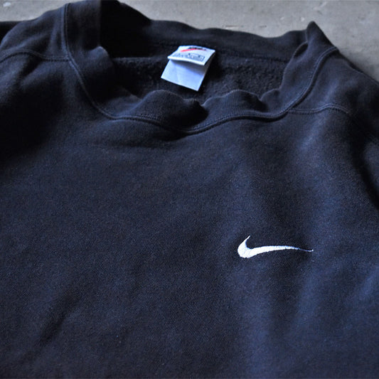 90’s NIKE 刺繍logo BLK スウェット 240226