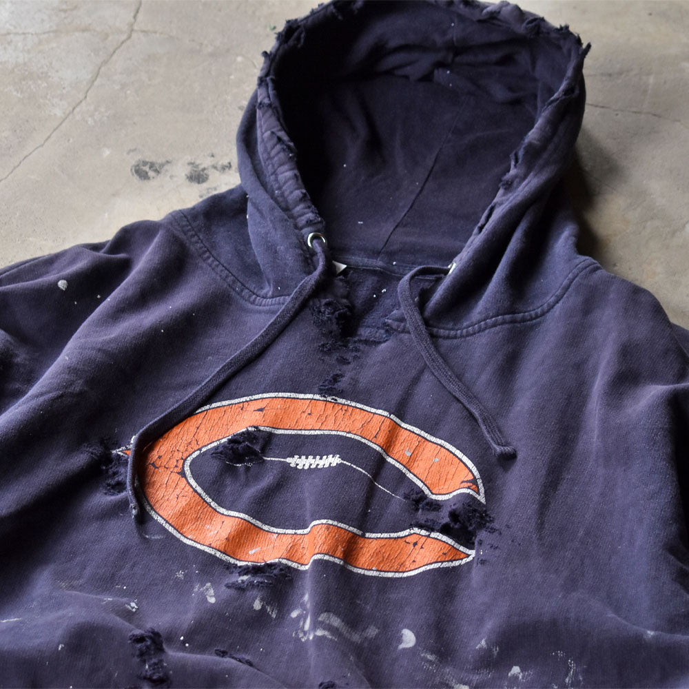 Y2K ボロ！ペンキ！ Chicago Bears パーカー 240224H