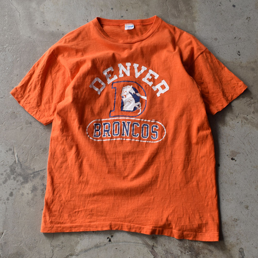 70’s　Champion/チャンピオン バータグ！ “NFL Denver Broncos/デンバー・ブロンコス” Tシャツ　USA製　230508