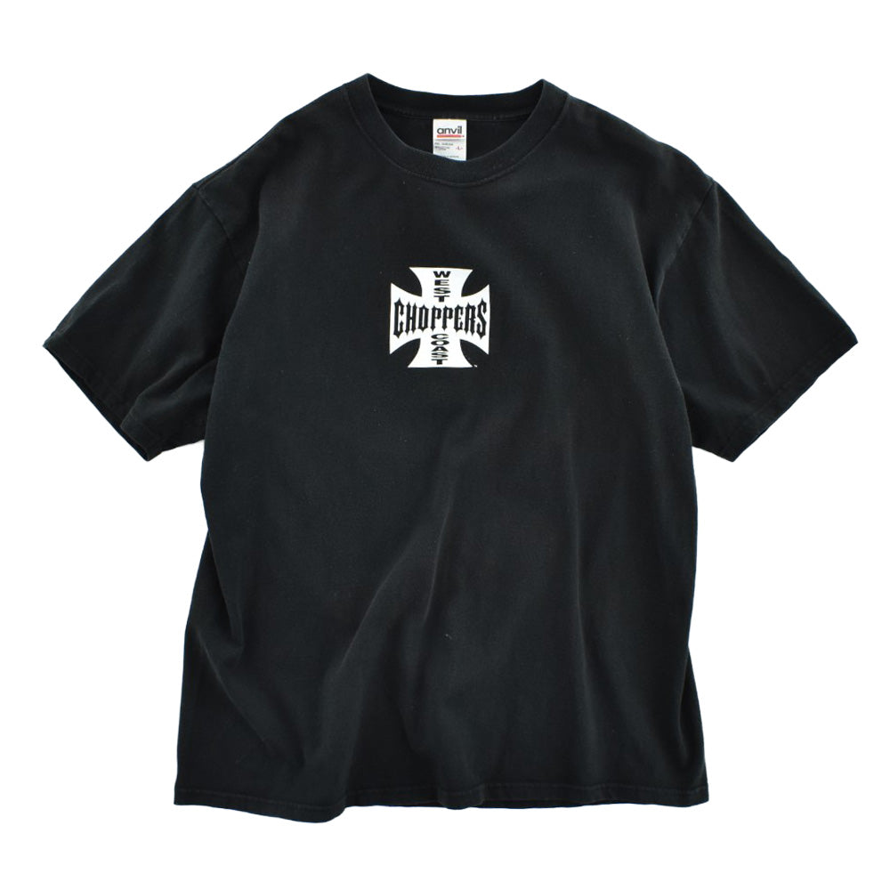 Y2K West Coast Choppers アイアンクロス バイカーTシャツ 260807H