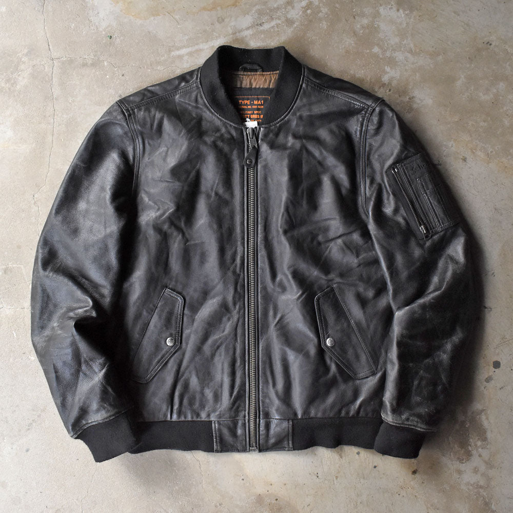 90’s Schott MA-1 レザーフライトジャケット 251007H