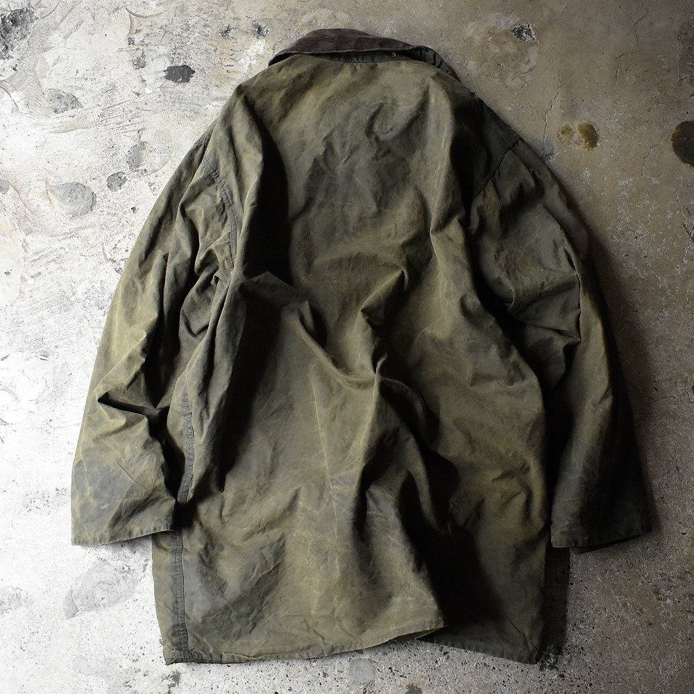 90's Barbour 旧3ワラント “BORDER” オイルドジャケット イングランド製 241008H