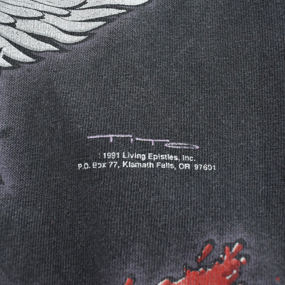 90's Living Epistles "BORN TO DIE" ジーザス ハーレー パロディTシャツ USA製 260818H