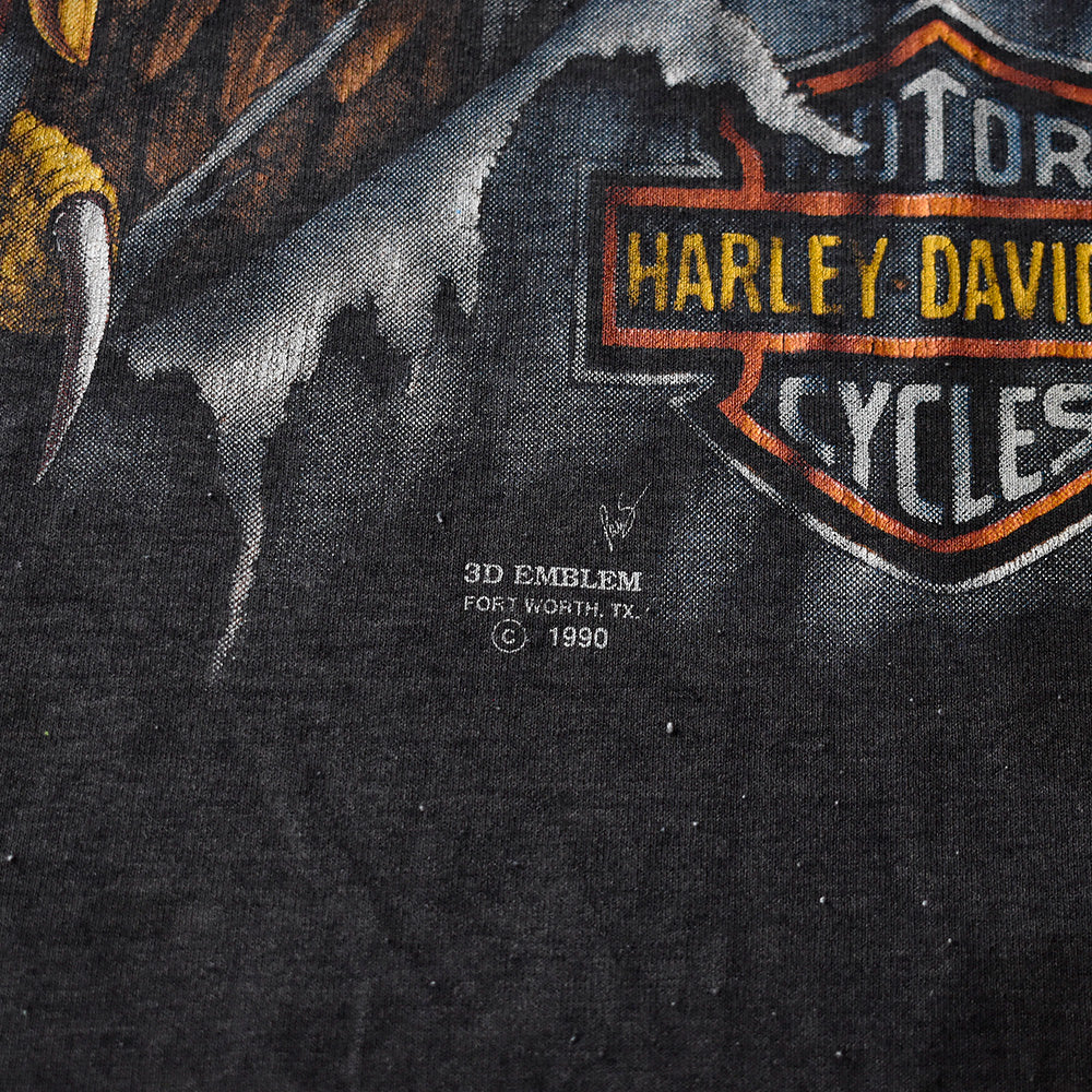 90's Harley Davidson 3D EMBLEM “イーグル” Tシャツ 240722H