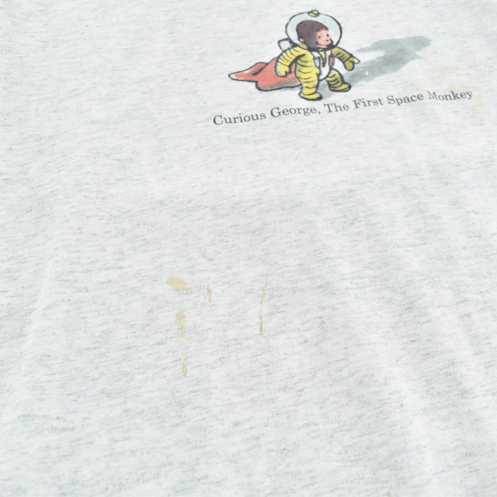 90's Curious George "The First Space Monkey" おさるのジョージ キャラT 260724H