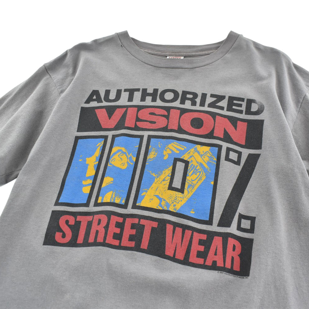 80's VISION STREET WEAR "AUTHORIZED 110%" スケートTシャツ USA製 260626H