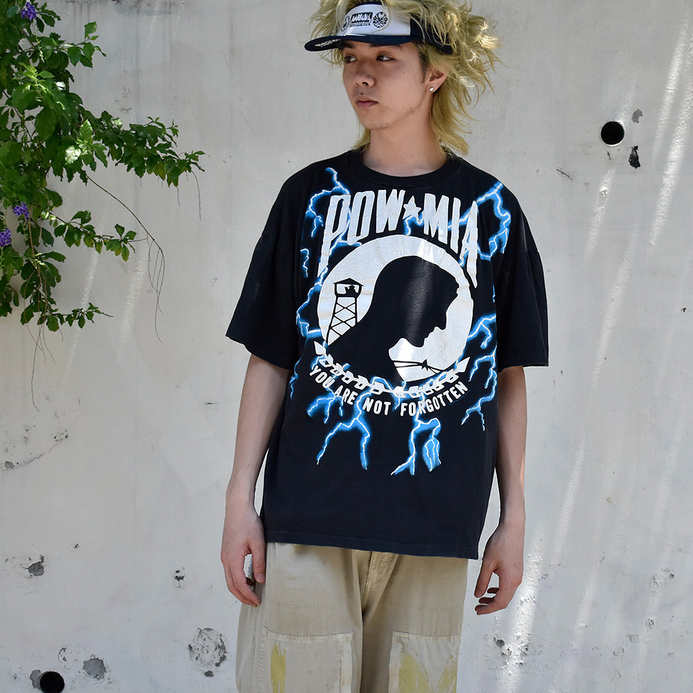 90’s AMERICAN THUNDER "POW/MIA" Tシャツ 250621H
