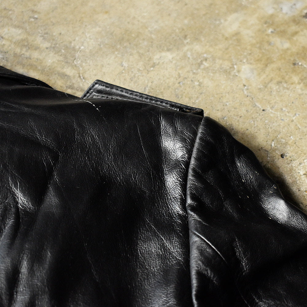 80's Leather Loft レザートレンチコート 231225H