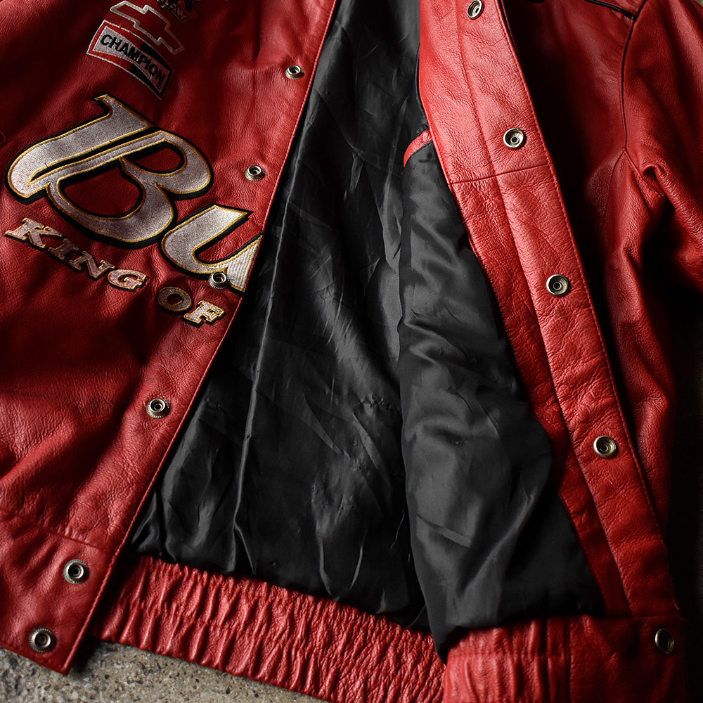 90's～ Chase Authentics×JEFF HAMILTON レザー レーシングジャケット 250317H