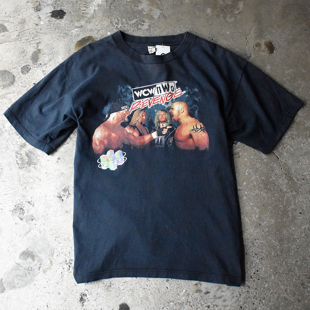 90's NINTENDO 64 “WCW/nWo Revenge” Game Tシャツ 250506H