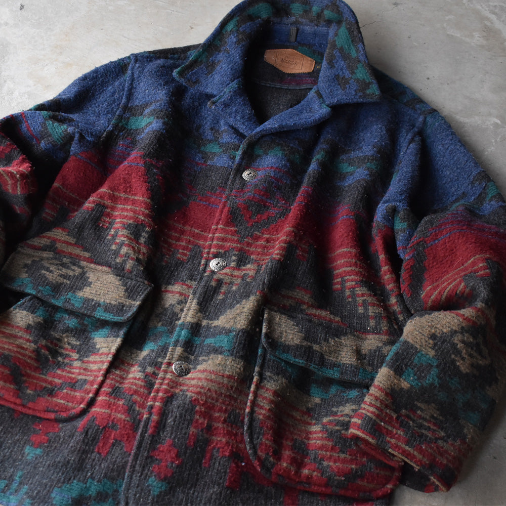 90’s Woolrich ネイティブ柄 ウールジャケット USA製 240120H