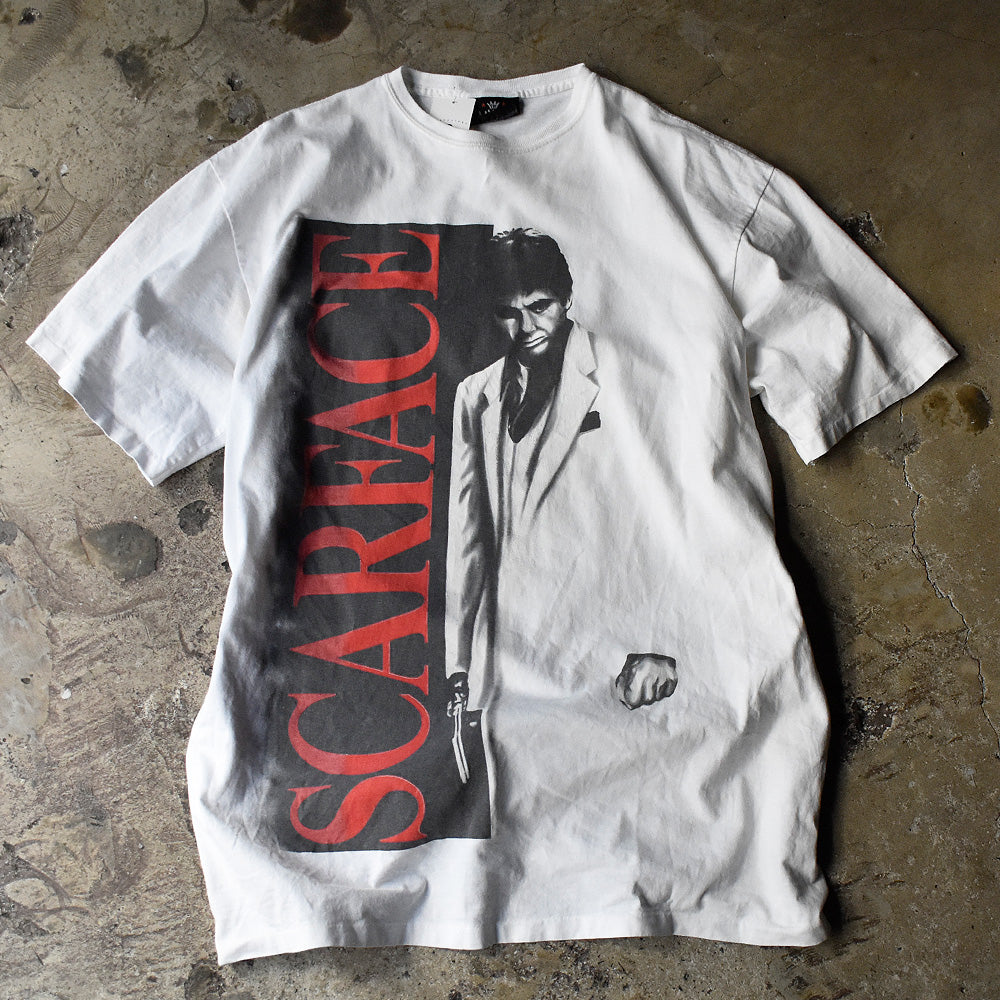 90's SCARFACE “アル・パチーノ” オーバープリント！movie Tシャツ USA製 231121H
