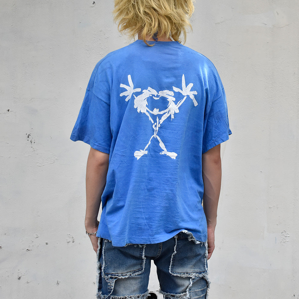 90's PEARL JAM “ALIVE“ blue color！ ロック Tシャツ 250719H