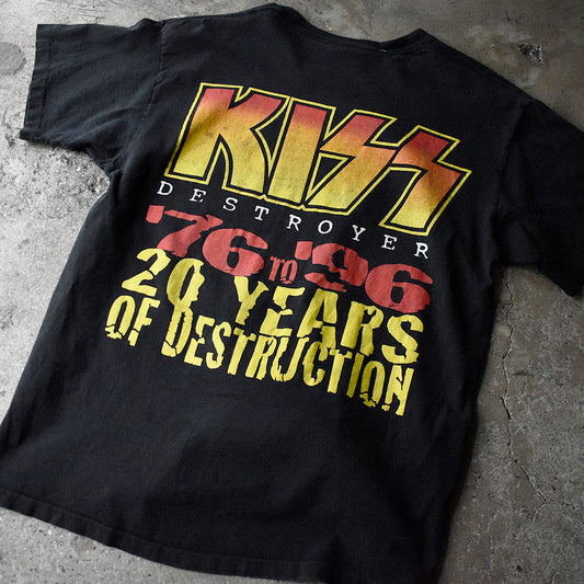 90's KISS “DESTROYER '76 to '96 20 YEARS OF DESTRUCTION” Tシャツ 250507H