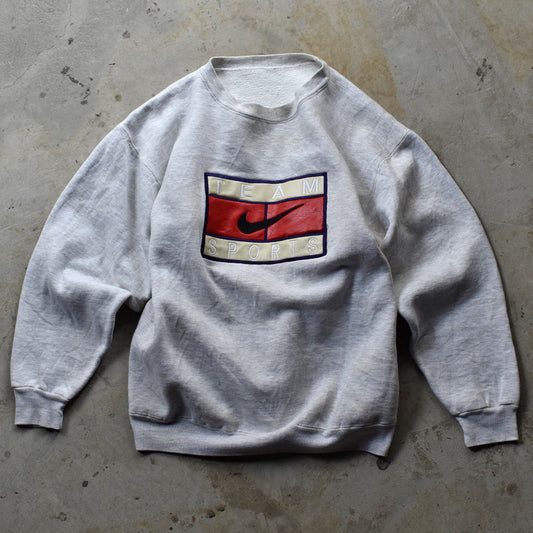 90's ブートレグ NIKE レザーパッチ! ロゴ スウェット 231022