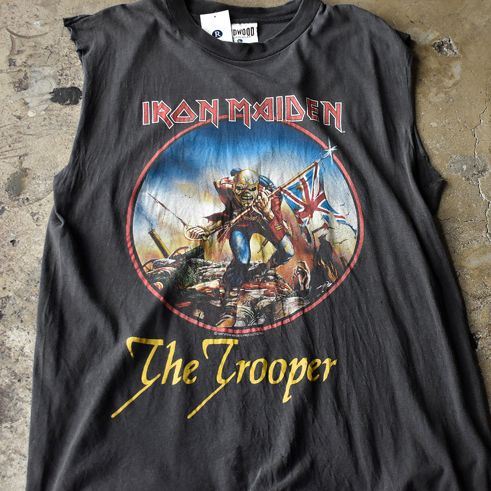 90's Iron Maiden “The Trooper” カットオフ ロック Tシャツ 250804H