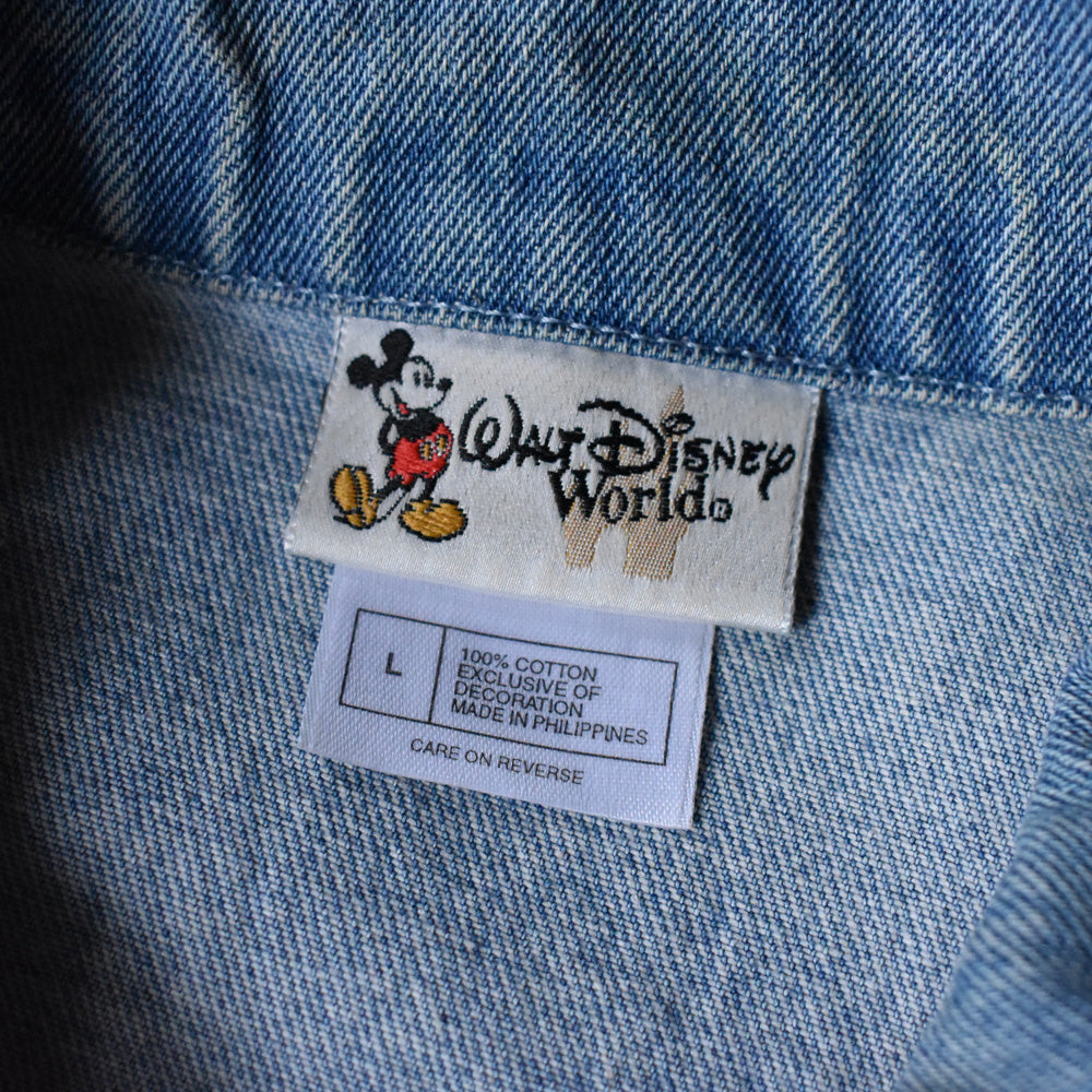 90's Disney ”Walt Disney World” デニムジャケット 240221