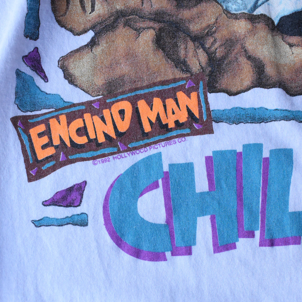 90’s Encino Man “CHILLIN” Pauly Shoreサイン入り！ コメディ ムービー Tシャツ USA製 250801