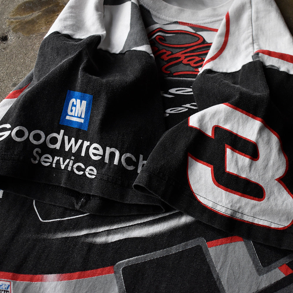 Y2K AOP！ CHASE authentics "Dale Earnhardt" レーシング Tシャツ USA製 250728H
