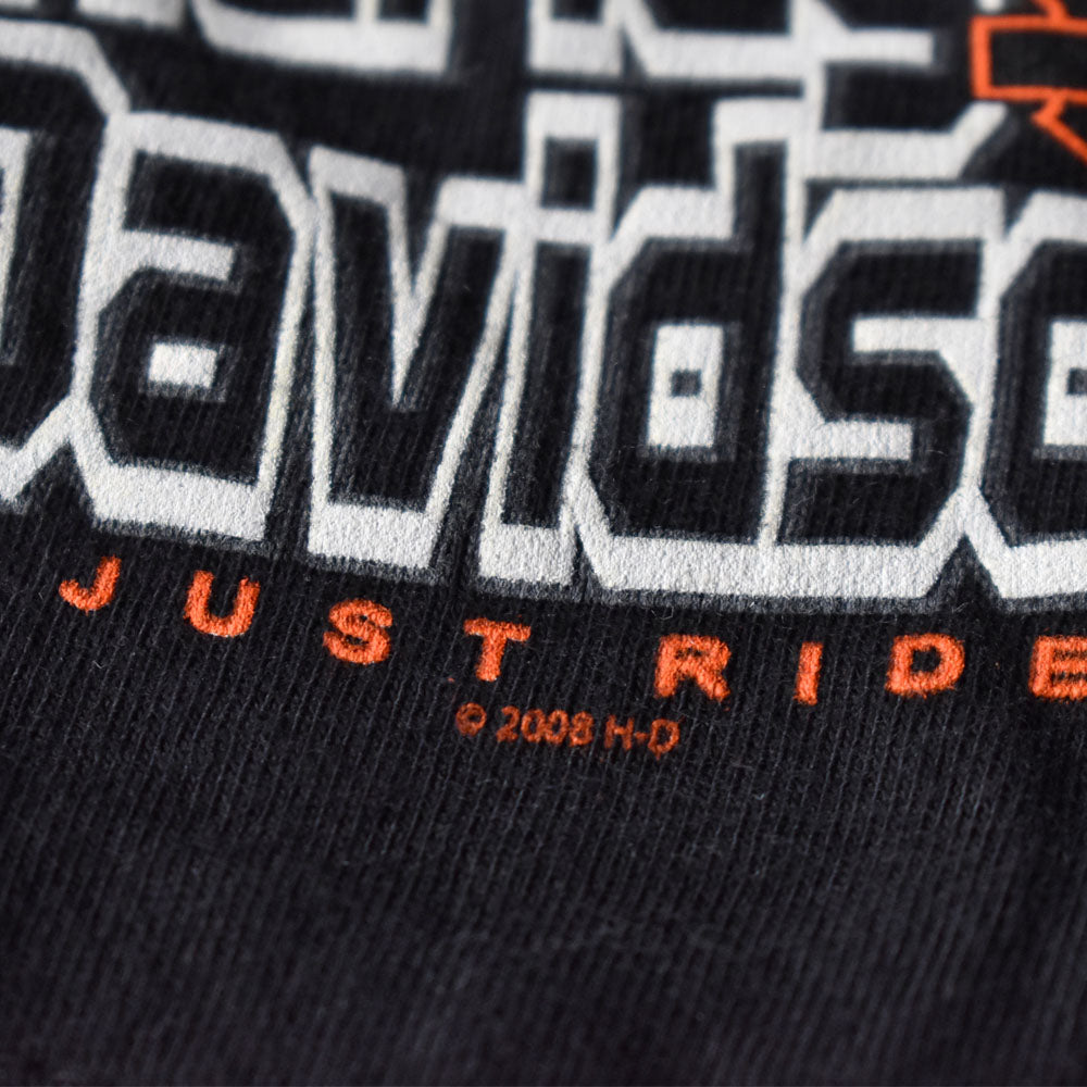 Y2K Harley-Davidson “APPLETON” 両面プリント ポケット Tシャツ USA製 240719