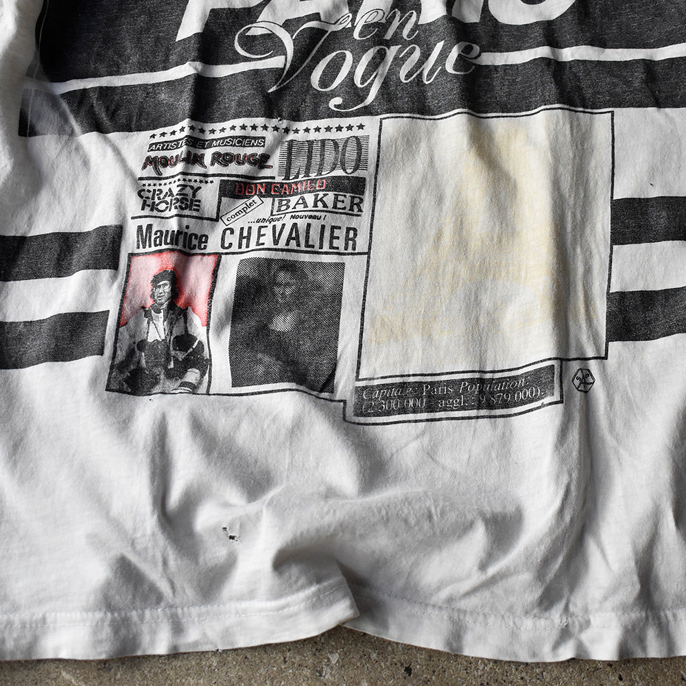 90's “VOGUE PARIS” Tシャツ Euro製 240315H