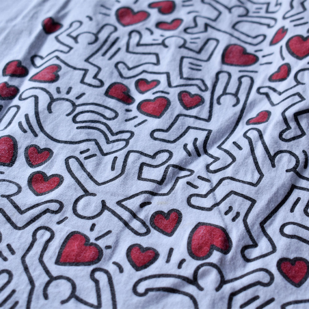 90’s Keith Haring 希少！ "MONPOWER" ロングスリーブ Tシャツ USA製 240309