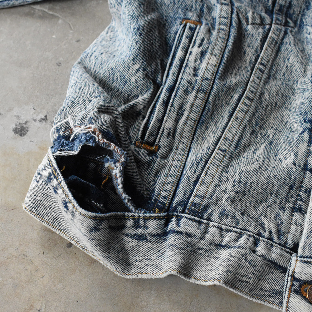 90’s Levi's 70507-0510 ケミカルウォッシュ デニムジャケット USA製 250603