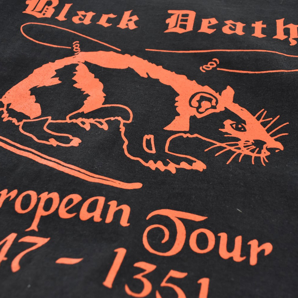 90's Black Death "European Tour 1347-1351" ペストTシャツ USA製 260804H