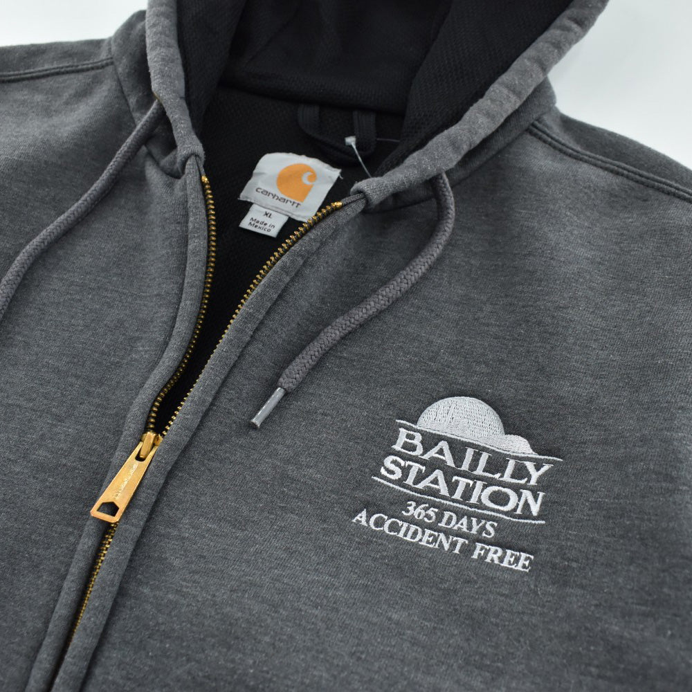 90’s Carhartt "365 DAYS ACCIDENT FREE" メッシュライナー ジップフーディー 260224H